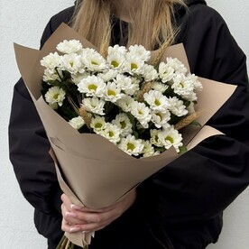 Букет белых ромашек S