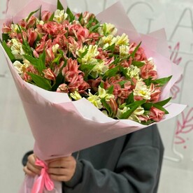 Букет из 29 микс альстромерий