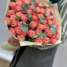 Роза шт, Эвкалипт шт, Стильная упаковка шт, шт