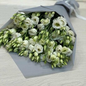 Букет из 9 белых эустом