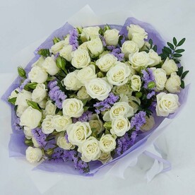 Роза кустовая, Статица, Пистация, Пленка дизайнерская