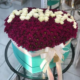 Сердце из цветов