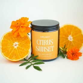 ⭐️ Ароматическая свеча "Citrus Sunset". Цитрусовый, Сладкий, Гурманский.