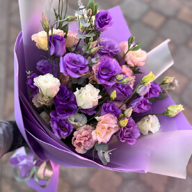 Букет сиреневых эустом 💜