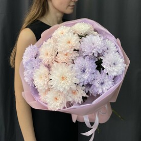 Букет акварельных хризантем