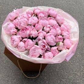 39 розовых пионов