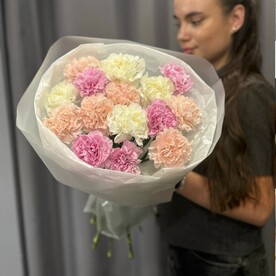 Монобукет из 15 диантусов