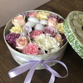 Нежная коробочка с хлопком