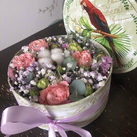 Коробочка с хлопком