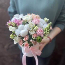 Нежная коробочка с хлопком