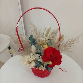 Корзина из сухоцветов