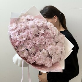 Хризантема кустовая, Фоамиран, Тишью