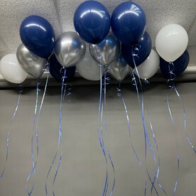 Ретро синий! 15 шаров под потолок в стильных оттенках