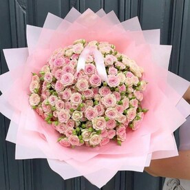 Отличное настроение, Роза кустовая, Дизайнерская упаковка
