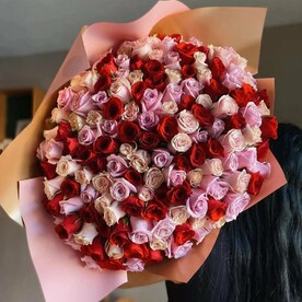 Микс из 101 розы