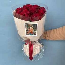 Роза Кения, Фоамиран, Пленка, Открытка