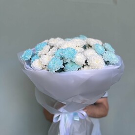 Букет из 11 кустовых хризантем