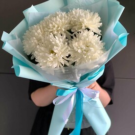 5 одноголовых хризантем