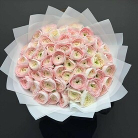 Ранункулус, Пленка дизайнерская, Открытка