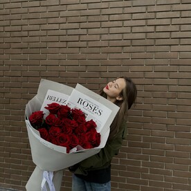 Букет из роз Кения (высота букета 60-70 см) "My love"