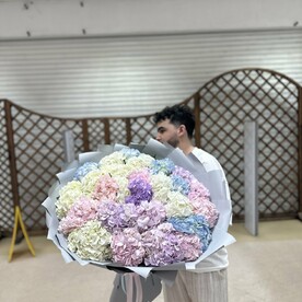 Букет из 25 Гортензии Микс