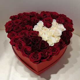 Красное сердце