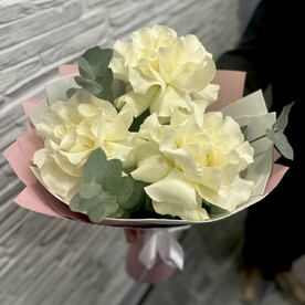 Роза, Эвкалипт, Дизайнерская упаковка