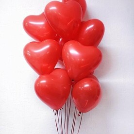 11 латексных сердец