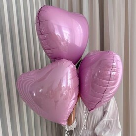 Сет из трех розовых сердец