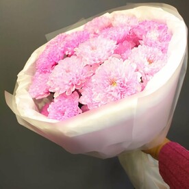Букет из розовой хризантемы (5 шт)