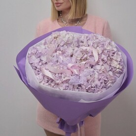 Букет из фиолетовой гортензии (7 шт)