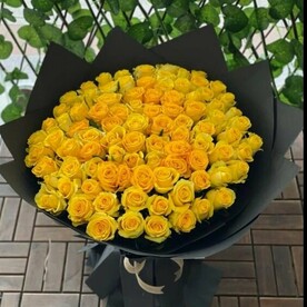 Букет из 51 желтой розы