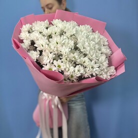 Букет кустовые хризантемы ромашки