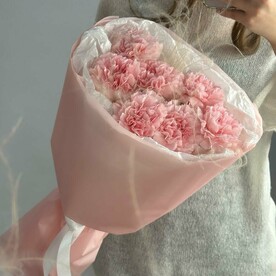 Диантусы и ковыль