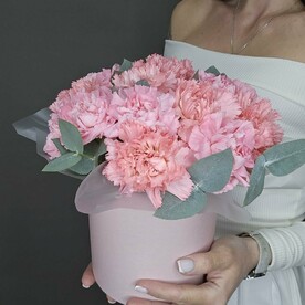 "Нежное послание" из диантуса и эвкалипта💖