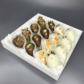 Коробочка клубники в шоколаде Шоколадный эдем