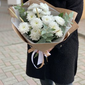 Хризантема Алтай с сухоцветом