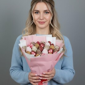 Букет с клубникой в шоколаде 🍫 Клубника в шоколаде