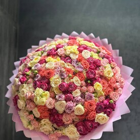 Букет из 101 розы микс
