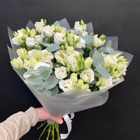 Лизиантус Эустома, Эвкалипт, Упаковка, Подкормка для цветов, Коробка