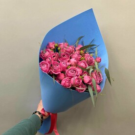 Роза кустовая, Эвкалипт, Упаковка, Подкормка для цветов