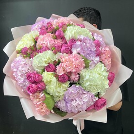 Гортензия, Роза кустовая, Упаковка, Подкормка для цветов, Инструкция по уходу за цветами, Аквабокс, Коробка