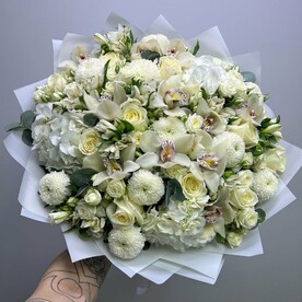 Орхидея, Роза, Роза кустовая, Альстромерия, Хризантема, Эвкалипт, Готензия, Упаковка, Подкормка для цветов, Инструкция по уходу за цветами, Коробкапереноска для цветов, Аквабокс