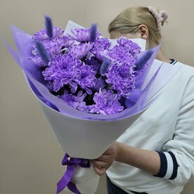 Букет из кустовых хризантем