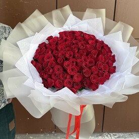 Хит🔥букет 101 Красная роза 🌹