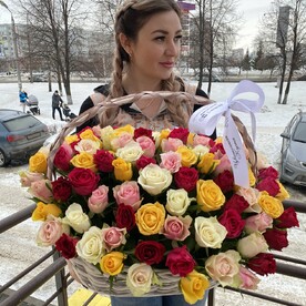 Роза, Оазис, Корзина