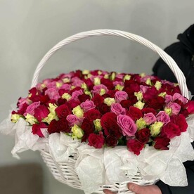 Роза кенийская, Оазис, Корзина плетеная