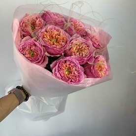 Монобукет из роз сорта Пинк монстер