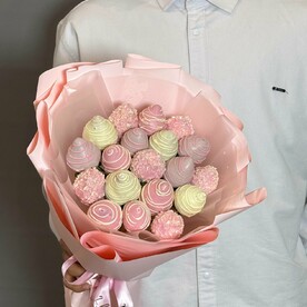 Клубника в шоколаде callebaut бельгия гр, кокосовая стружка гр гр, Дизайнерская упаковка