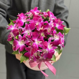 Фиолетовые 💜 орхидеи в коробке